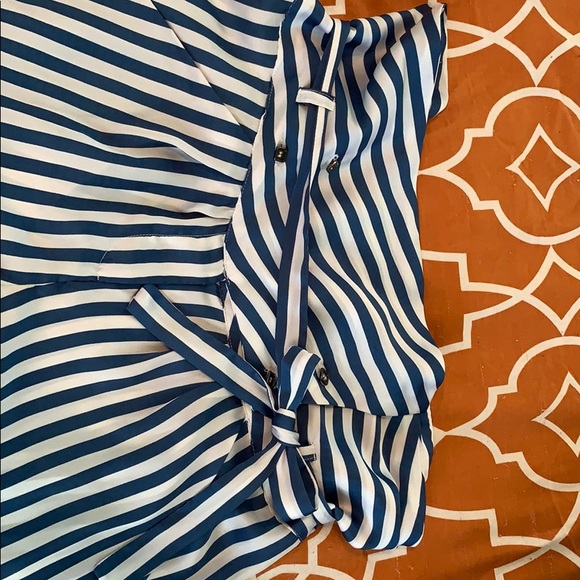 BCBGeneration Blue and White Striped Shorts - Picture 2 of 4